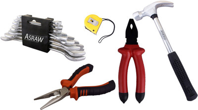 Asraw Hand Tool Kit(13 Tools), Multicolor