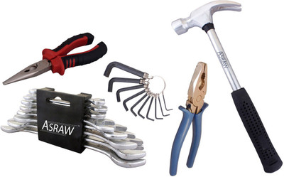 

Asraw Hand Tool Kit(13 Tools), Multicolor