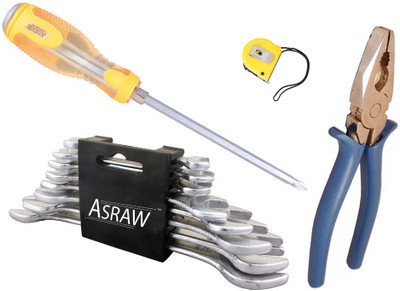 

Asraw Hand Tool Kit(12 Tools), Multicolor