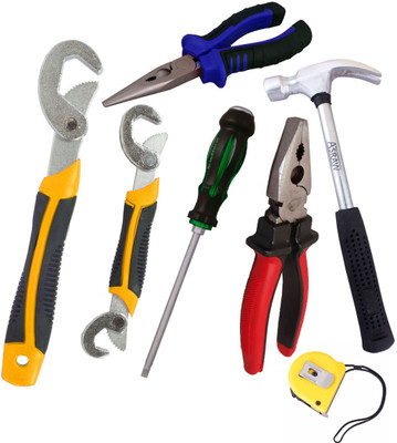 

Asraw Hand Tool Kit(7 Tools), Multicolor