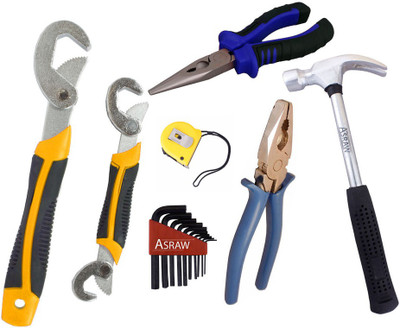 

Asraw Hand Tool Kit(7 Tools), Multicolor