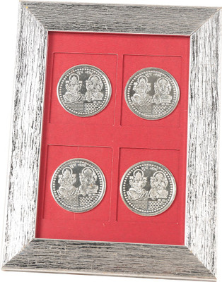 77% OFF on JEWEL FUEL Laxmi Ganesha 4 Silver Coin Frame Decorative Showpiece - 16 cm(Silver Plated, Silver) 77% OFF on JEWEL FUEL Laxmi Ganesha 4 Silver Coin Frame Decorative Showpiece - 16 cm(Silver Plated, Silver)