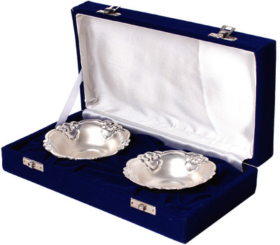 

Jewel Fuel Exclusive Gift Silver Plated Bowl Set(Silver, Pack of 2)
