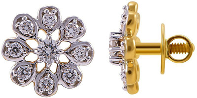 Joyalukkas Yellow Gold 18kt Stud Earring at flipkart