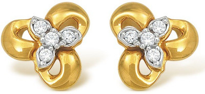 Kataria Jewellers Floral 92.5 BIS Hallmarked Silver Stud Earring