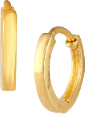 TBZ TheOriginal Daily Wear Yellow Gold 22kt Hoop Earring TBZ TheOriginal Earrings