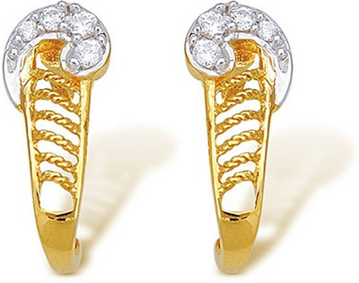

Kataria Jewellers Designer 18KT BIS Hallmarked Yellow Gold 18kt Stud Earring(Yellow Gold Plated)