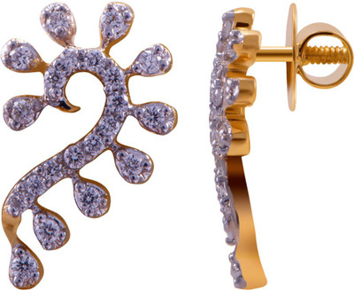 Joyalukkas Yellow Gold 18kt Stud Earring at flipkart