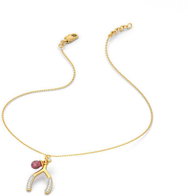 

BlueStone 9532_SI_J_18 Princess Yellow Gold Precious Necklace(18kt)