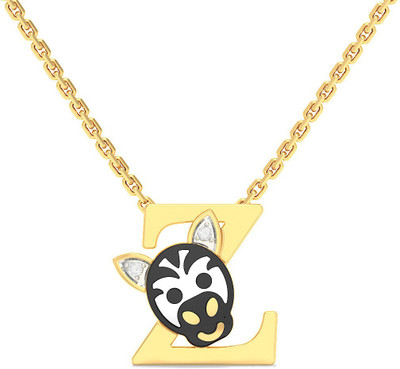 

BlueStone 8387_SI_J_18 Princess Yellow Gold Precious Necklace(18kt)