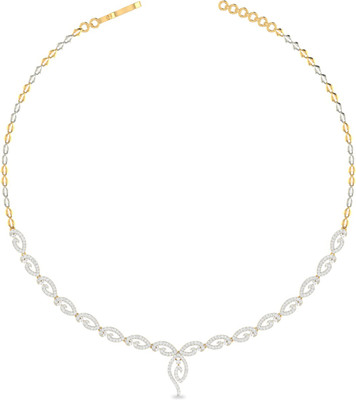 

PC Jeweller ONKPC00232DD-FX Princess Yellow Gold Precious Necklace(18kt)