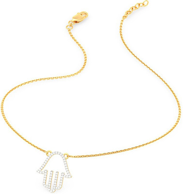 

BlueStone 9513_SI_J_18 Princess Yellow Gold Precious Necklace(18kt)