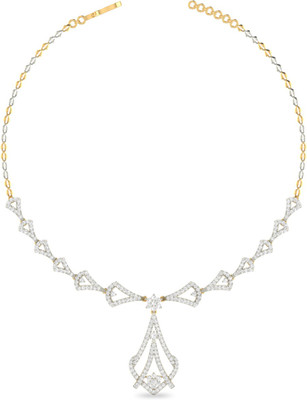 

PC Jeweller ONKPC00249DD-FX Princess Yellow Gold Precious Necklace(18kt)