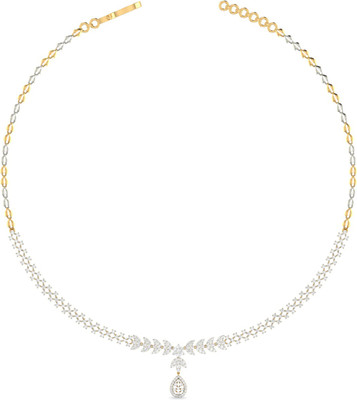 

PC Jeweller ONKPC00218DD-FX Princess Yellow Gold Precious Necklace(18kt)