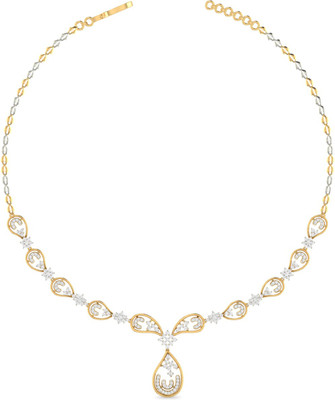 

PC Jeweller ONKPC00222DD-FX Princess Yellow Gold Precious Necklace(18kt)