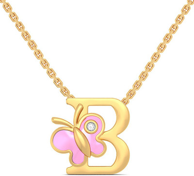BlueStone 8379_SI_J_18 Princess Yellow Gold Precious Necklace(18kt)