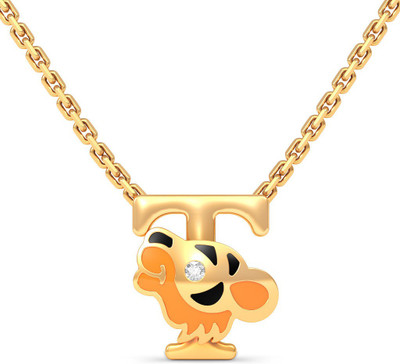 

BlueStone 8374_SI_J_18 Princess Yellow Gold Precious Necklace(18kt)