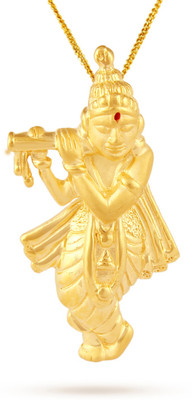 TBZ TheOriginal Lord Shree Krishna 22kt Yellow Gold Pendant