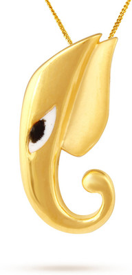 TBZ TheOriginal Lord Ganesha 22kt Yellow Gold Pendant TBZ TheOriginal Precious Jewellery