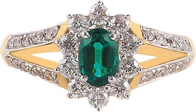 

Jisha The Promise 18kt Diamond, Emerald Yellow Gold ring