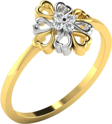 

Kataria Jewellers Lovely Flower Yellow Gold Plated 14kt Diamond Yellow Gold ring