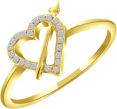 

Kataria Jewellers Valentine Heart and Arrow Yellow Gold Plated 14kt Yellow Gold ring