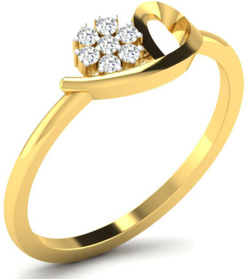 

Kataria Jewellers Lovely Flower Yellow Gold Plated 14kt Diamond Yellow Gold ring