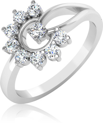 IskiUski Twisted 14kt Diamond Platinum ring