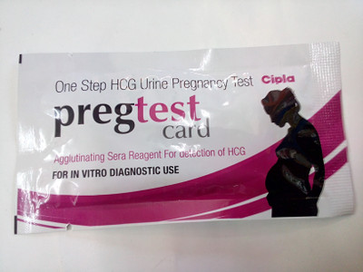 Cipla Pregtestcard Cipla Pregnancy Test Kit(1 Tests) available at flipkart for Rs.60