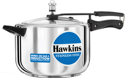 

Hawkins Stainless Steel 8 L Induction Bottom Pressure Cooker(Stainless Steel)