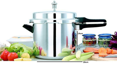 

Mahavir Diamond 8 L Pressure Cooker with Induction Bottom(Aluminium)