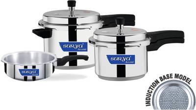 Surya Accent Induction Bottom 2 L, 3 L, 5 L Pressure Cooker