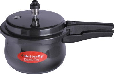

BUTTERFILES Hard Anodized 3 L Induction Bottom Pressure Cooker(Hard Anodized)