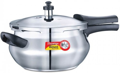 

Prestige SS ALPHA 3.3 MINI HANDI 3.3 L Induction Bottom Pressure Cooker(Stainless Steel)
