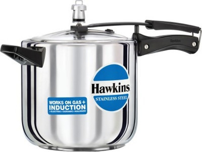 

Hawkins 6 L Pressure Cooker with Induction Bottom(Aluminium)