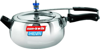 

Sunkwik Keva Deluxe Inner Lid 3.5 L Pressure Cooker(Aluminium)