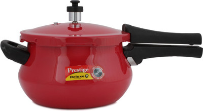 5% OFF on Prestige Deluxe Plus Mini Handi Red 3.3 L Induction Bottom Pressure Cooker(Aluminium)