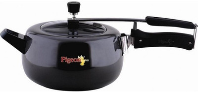 

Pigeon Hard Anodized LB Cooker Marvella 5.5 L Induction Bottom Pressure Cooker(Hard Anodized)