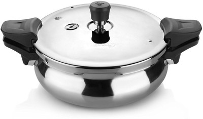 

Pigeon Handi 3.7 L Induction Bottom Pressure Cooker(Aluminium)