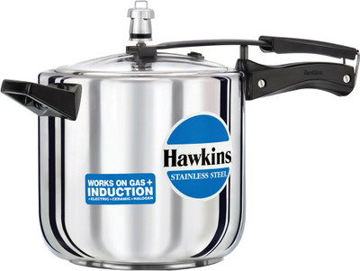 

Hawkins Stainless Steel 6 L Induction Bottom Pressure Cooker(Stainless Steel)