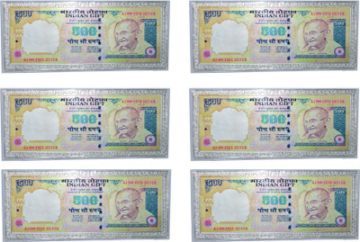 

Kataria Jewellers 500 Rupees Silver Printed Currency