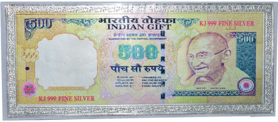 

Kataria Jewellers 500 Rupees Silver Printed Currency