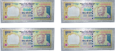 

Kataria Jewellers 500 Rupees Silver Printed Currency