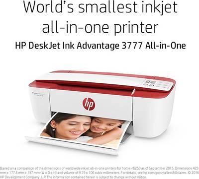 HP DeskJet Ink Advantage 3777 All-in-One Multi-function Printer