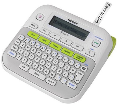

Brother PT-D210 Label Maker Single Function Wireless Printer(White, Grey), Grey;white