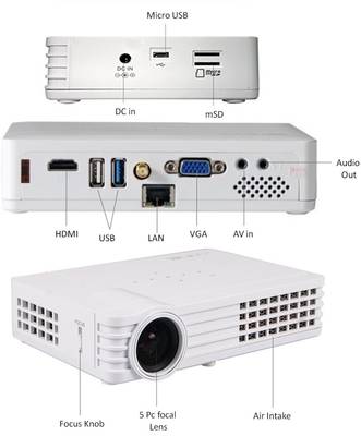 egate EGATE DLP LED 3D PROJECTOR K9 Portable Projector
