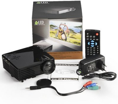 

VibeX 120 lm LED Corded Portable Projector(Black)