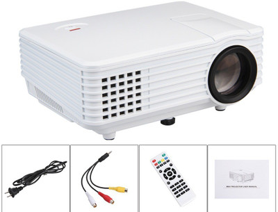 

IBS 800 Lumens RD-805 Mini LED TV HDMI Multimedia Smart Lcd Video Home Theater 1080P Movie Cinema Digital Media Player 640*480 Support 720P 20000 Hours Life 5 Inch Black Portable Projector(White, Black)