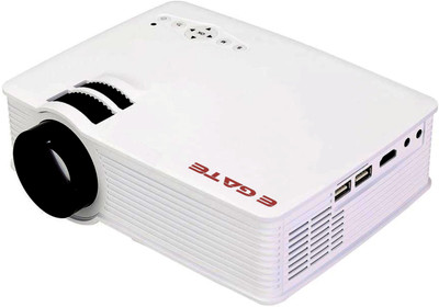 

Egate i12 1200 lm LED Corded Portable Projector(White)