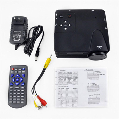 

Wonder World ™ Portable LED LCD Home Theater Movie Cinema HD 1080P Portable Projector(Black)